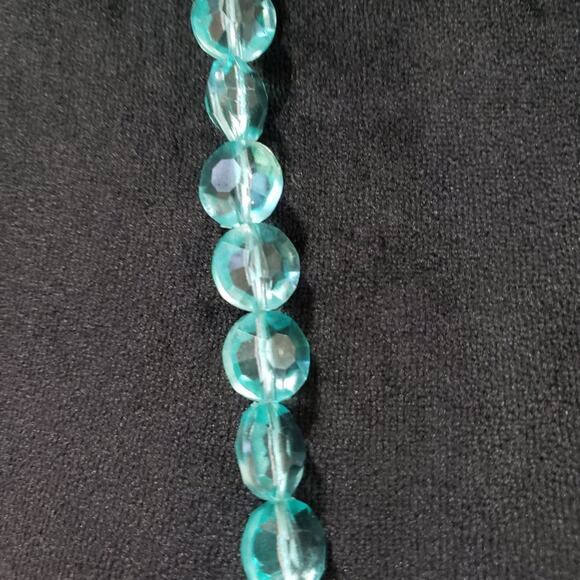 Mint Womens Fashion Crystal Beaded Long Statement Necklace Jewelry Adjustable - Picture 4 of 5